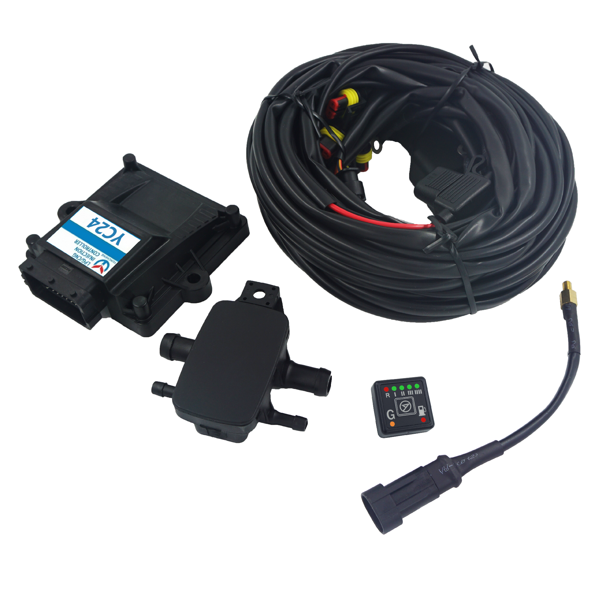 Advanced OBD II closed-loop correction CNG LPG ECU chip for 4-cylinder gasoline engine