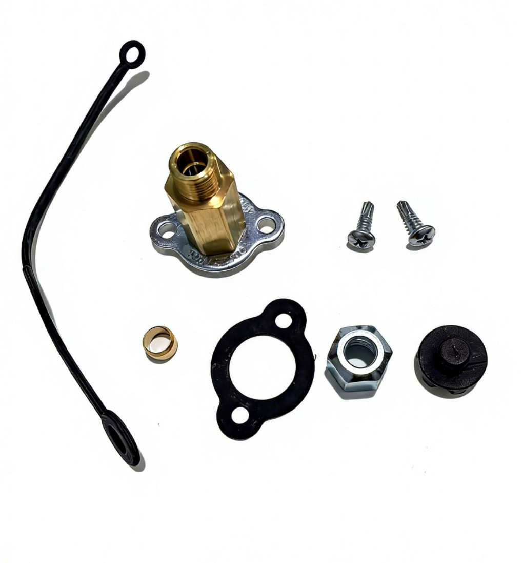 Close-up view of quick-connect CNG filling valve assembly