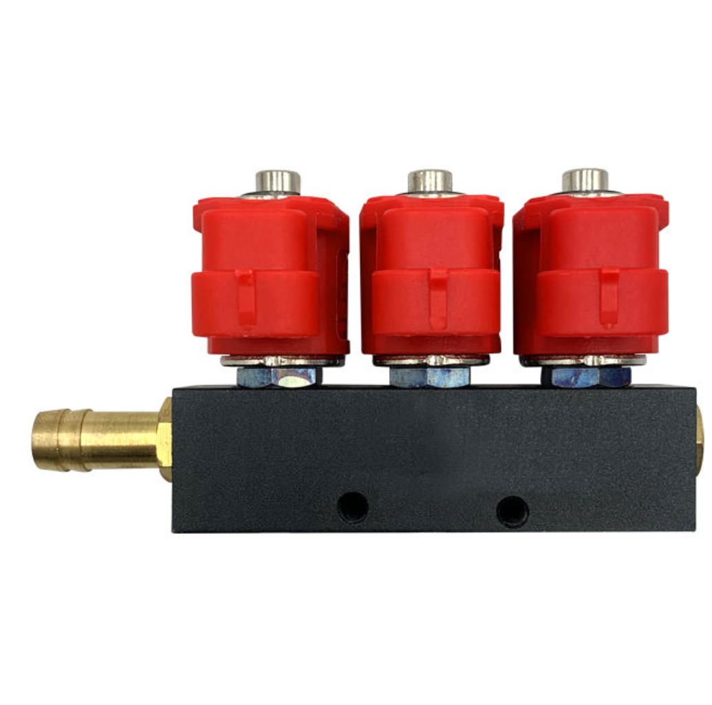 2Ohm Red Coil CNG LPG Rail Injector Main Unit View