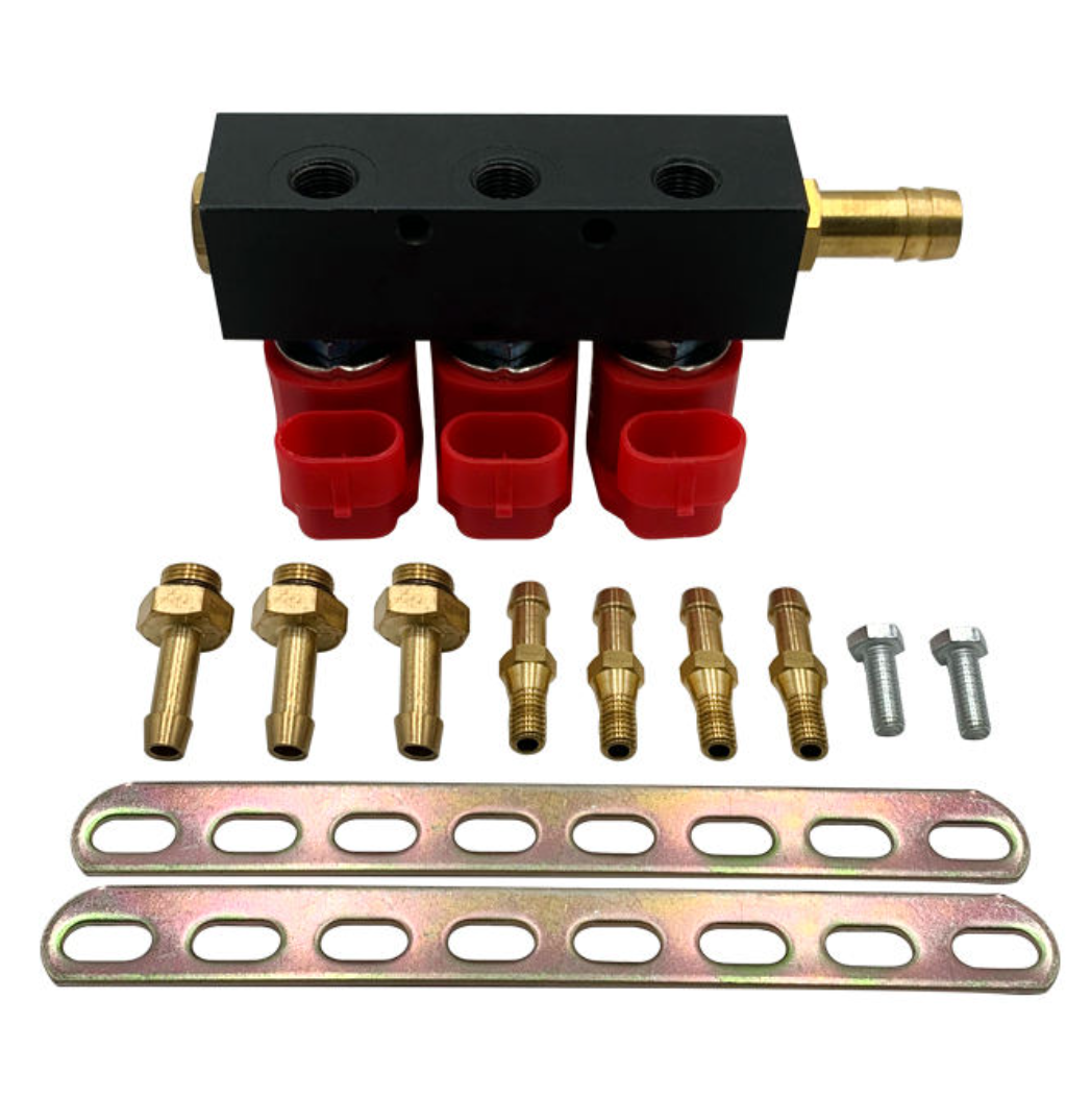 2Ohm red coil CNG LPG autogas rail injector for car conversion kit main product photo