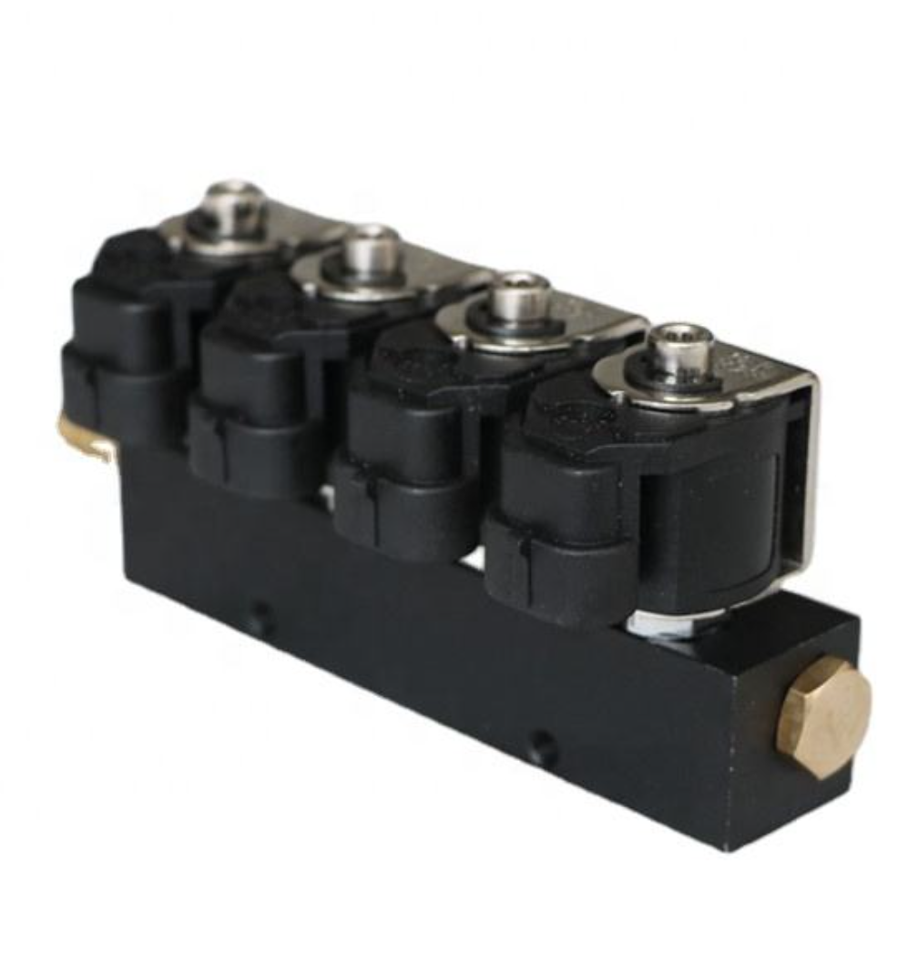 4 Cyl 3Ohm CNG LPG Gas Fuel Injector Rail Full View